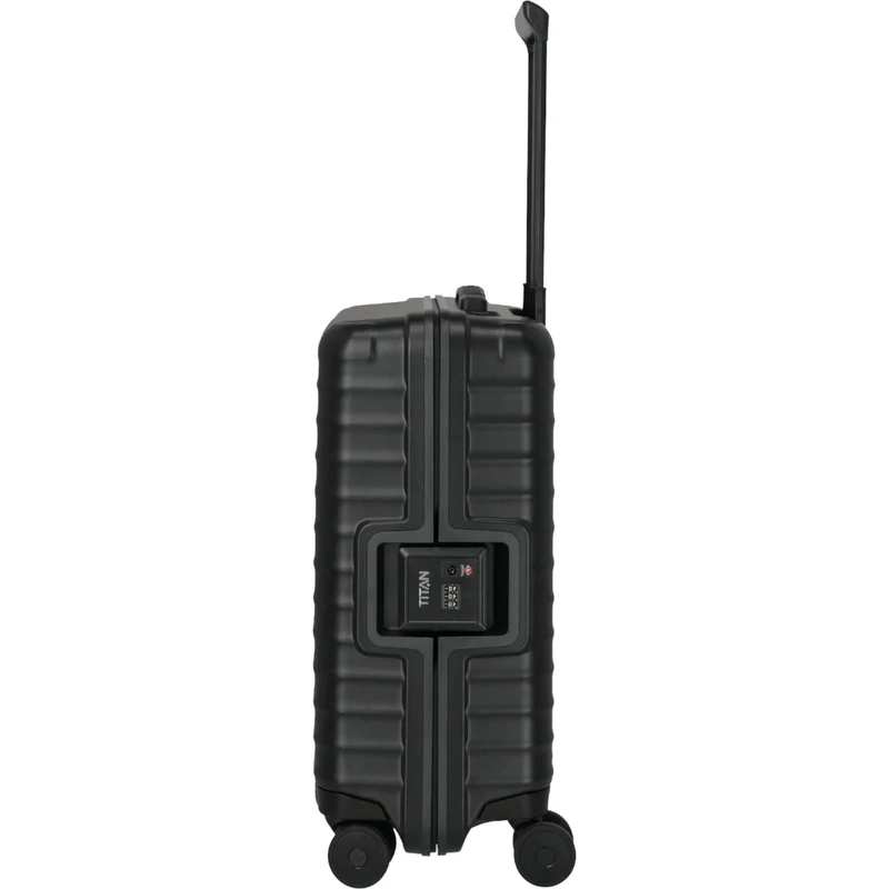 TITAN OVERSEAS 4-Rad-Handgepäck-Trolley S+ 55 cm -Nightshade Black