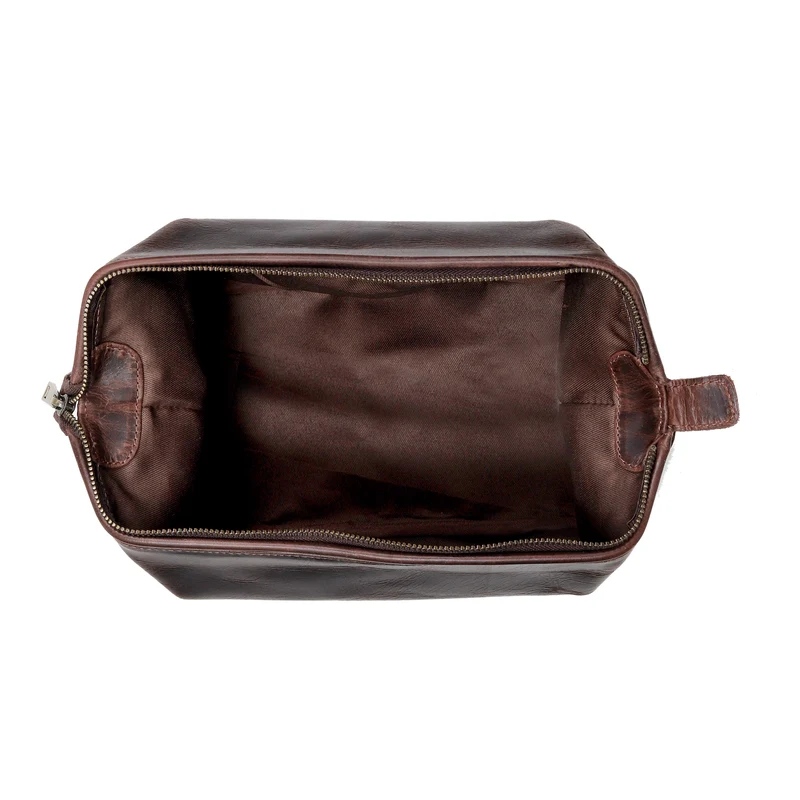 Euphrates Leather Toiletry & Large Dopp Kit - Brown