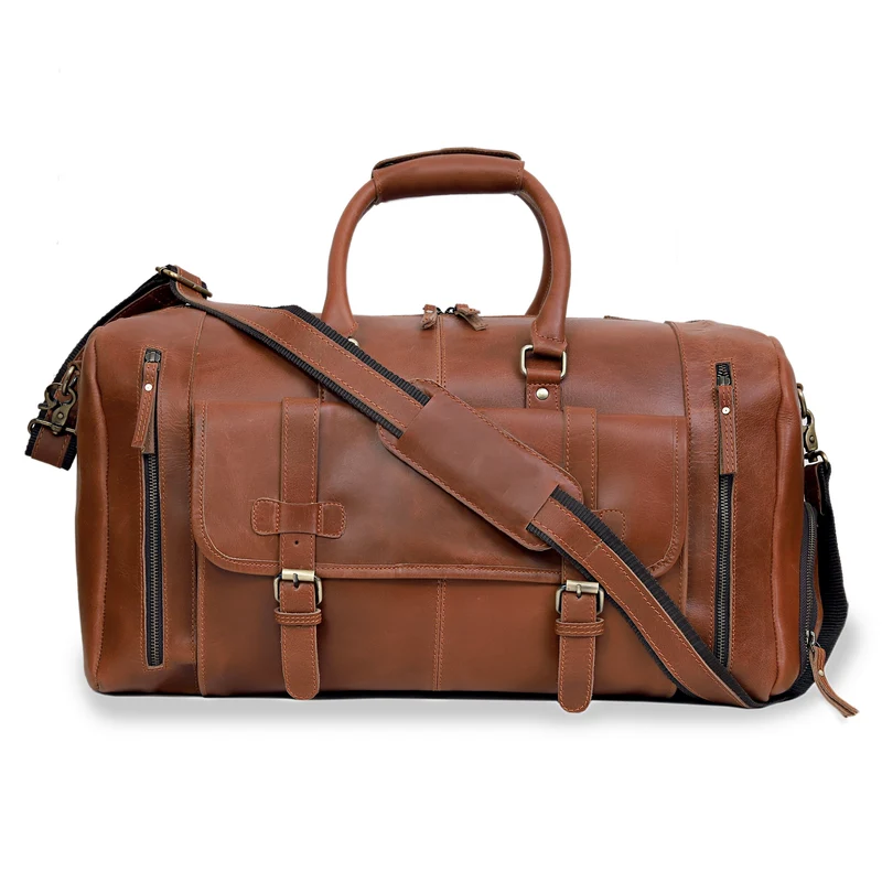 Odysseus Leather Duffel - Tan