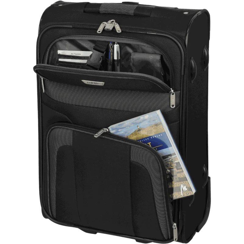 paklite Orlando 2-Rad-Bordtrolley S 53 cm -Schwarz