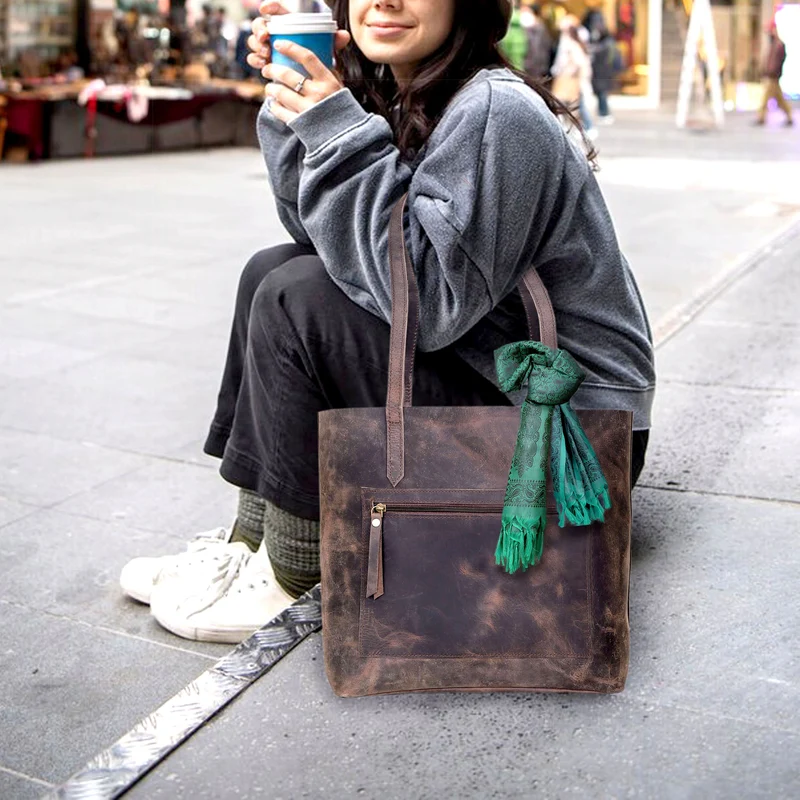 Romeo Buffalo Leather Tote Bag
