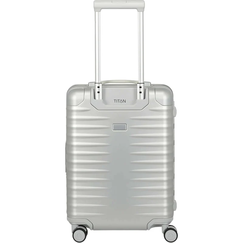 TITAN ETERNITY 4-Rollen-Kabinentrolley aus Aluminium 55 cm -silver