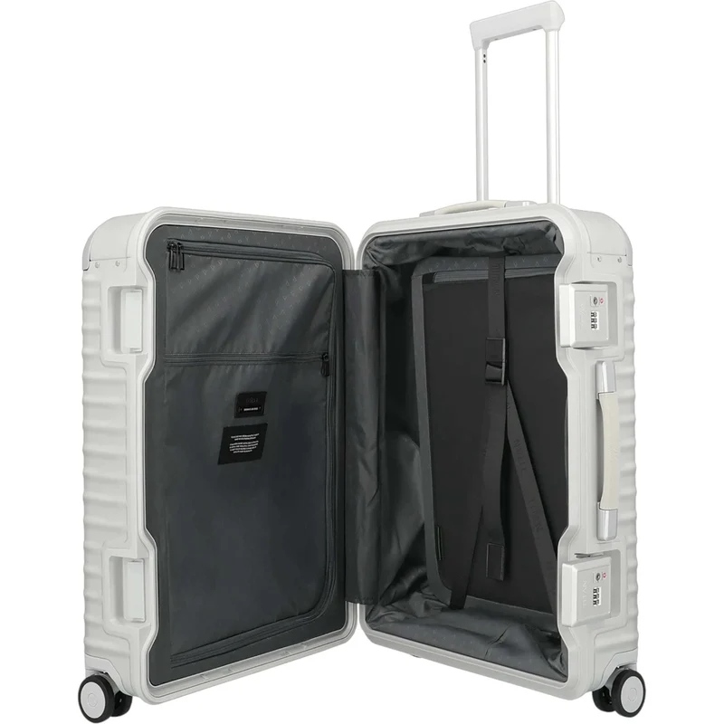TITAN ETERNITY 4-Rollen-Trolley aus Aluminium M+ 69 cm -silver