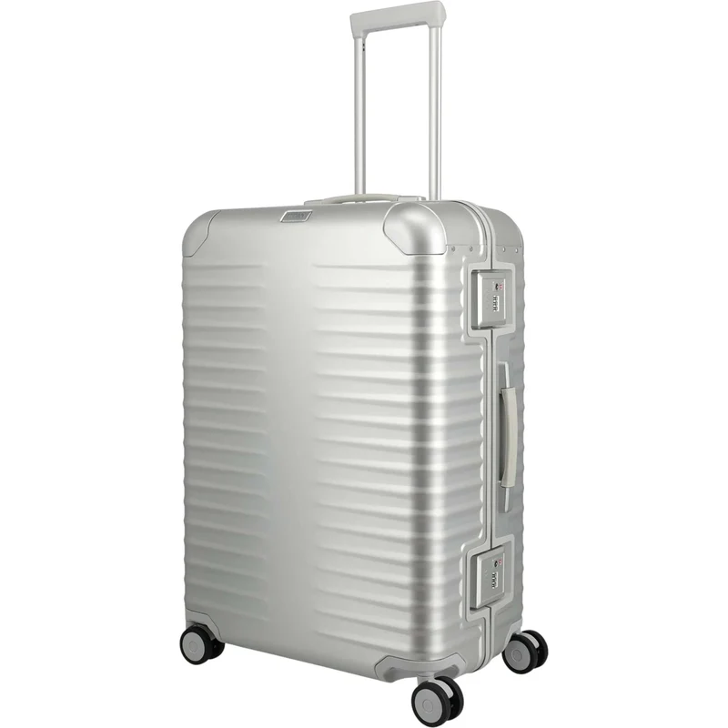 TITAN ETERNITY 4-Rollen-Trolley aus Aluminium L 75 cm -silver