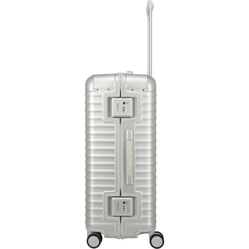 TITAN ETERNITY 4-Rollen-Trolley aus Aluminium L 75 cm -silver