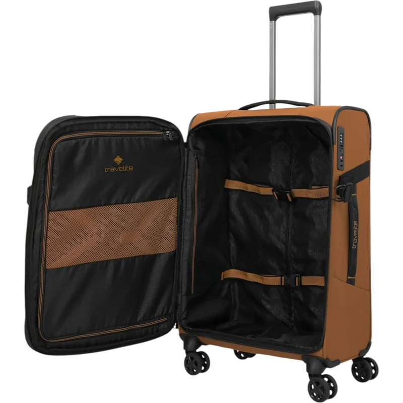 Travelite Briize 4-Rollen-Trolley M 67 cm -Curry