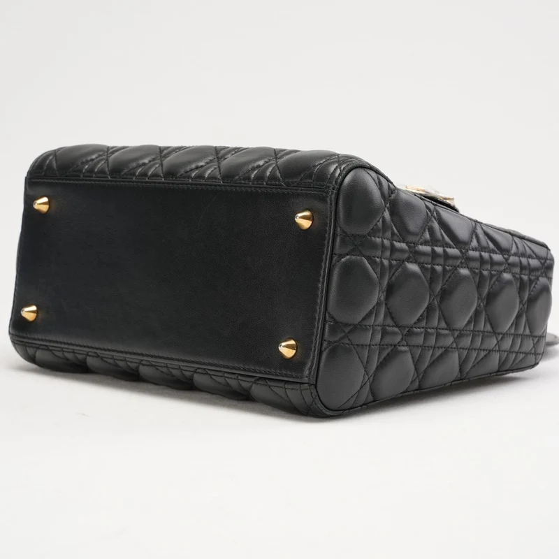Dior Lady Medium Lamb Black 2015