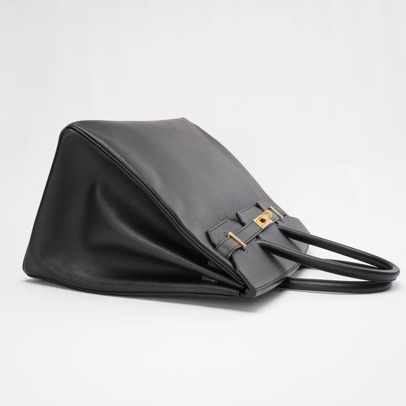 Hermès Birkin 35 Sellier Epsom Leder Schwarz 2014