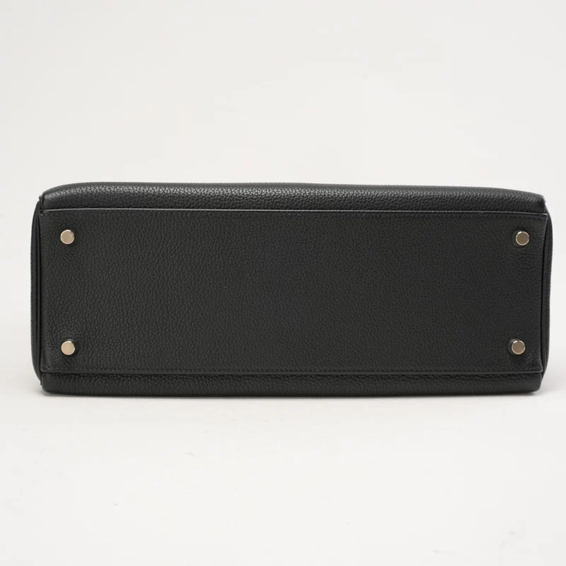 Hermes Vintage Sellier Kelly 32 Togo Schwarz 2004