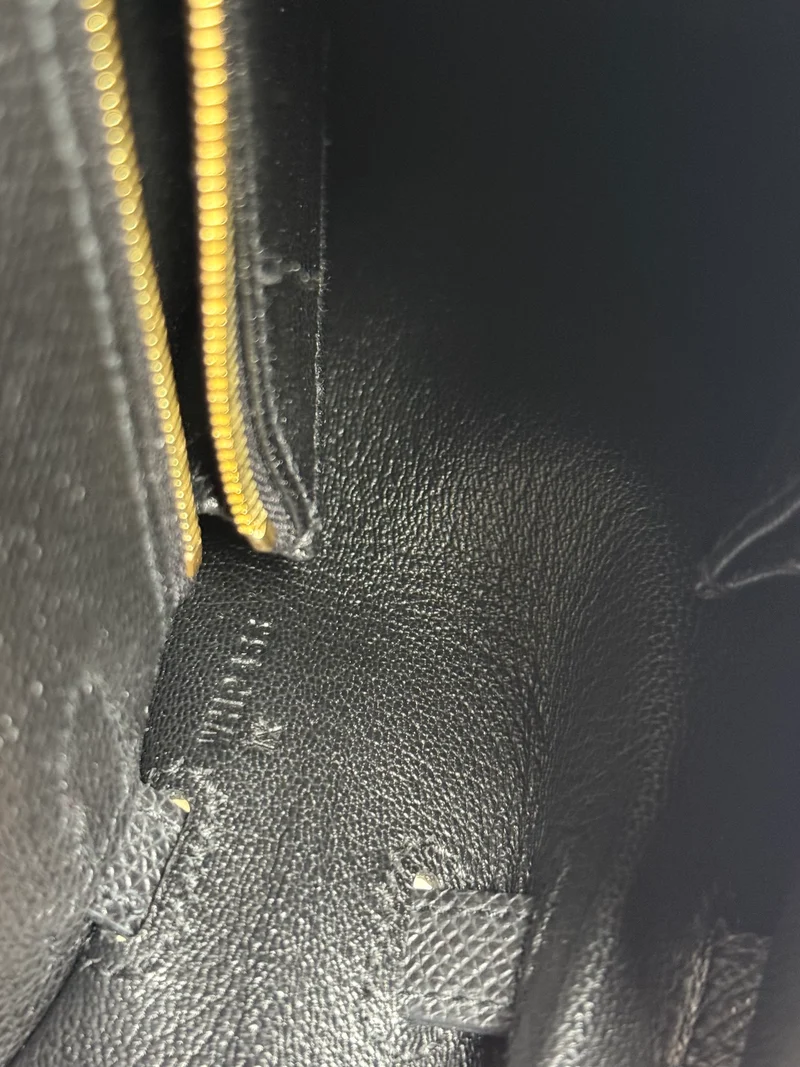 Hermes Sellier Kelly 25 Epsom Leder Schwarz 2024