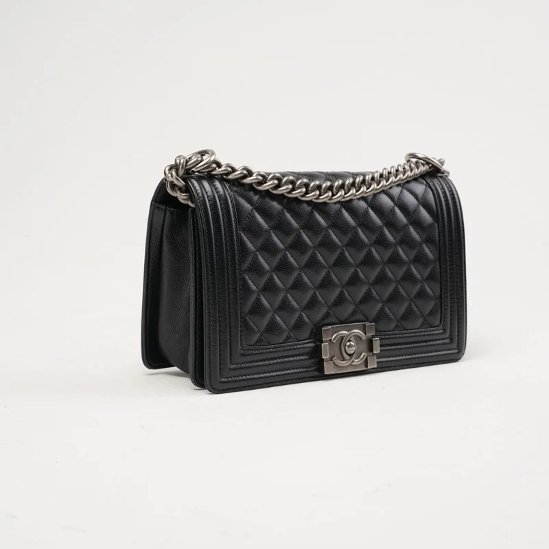 Chanel Medium Le Boy Bag Caviar Black 2020