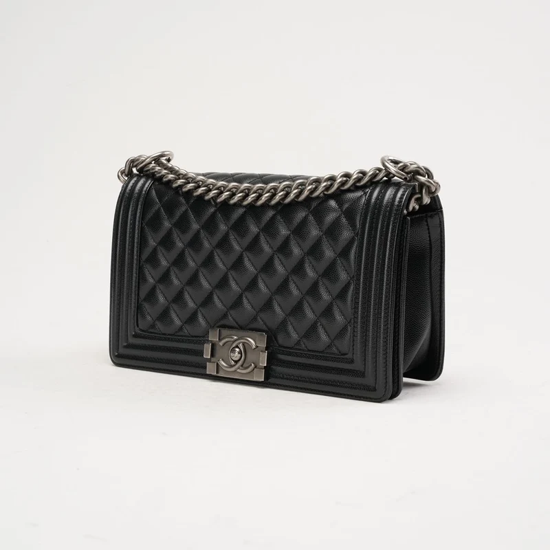 Chanel Medium Le Boy Bag Caviar Black 2020