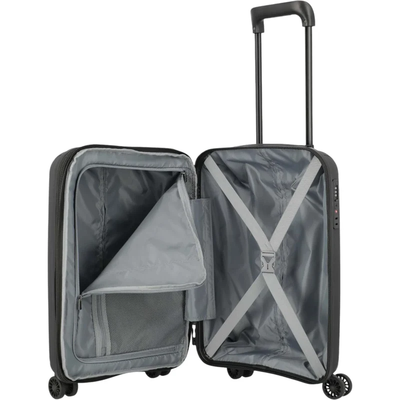Travelite Skymate 4-Rollen-Kabinentrolley 55 cm -Schwarz