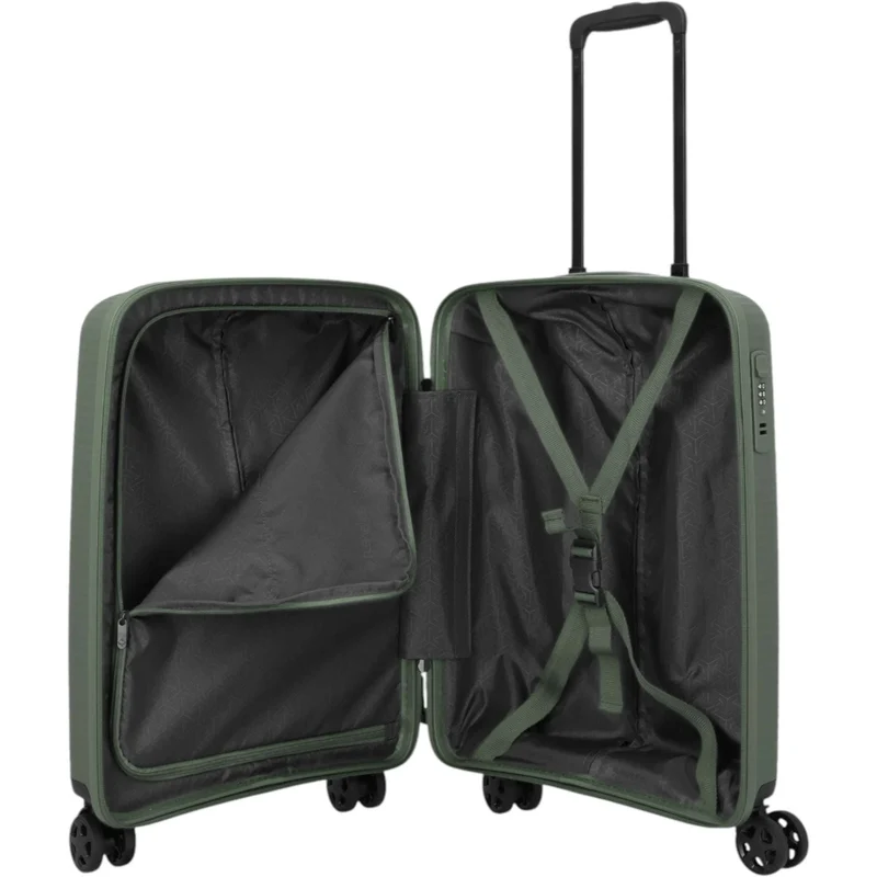 Travelite Air Stripe 4-Rollen-Bordtrolley S 55 cm -Green