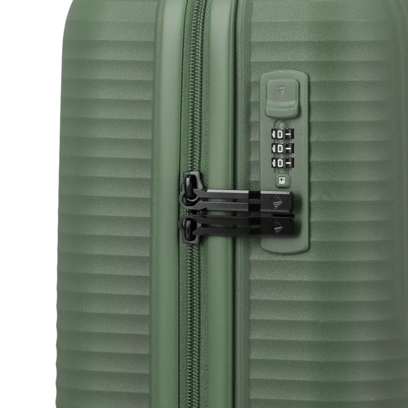 Travelite Air Stripe 4-Rollen-Bordtrolley S 55 cm -Green