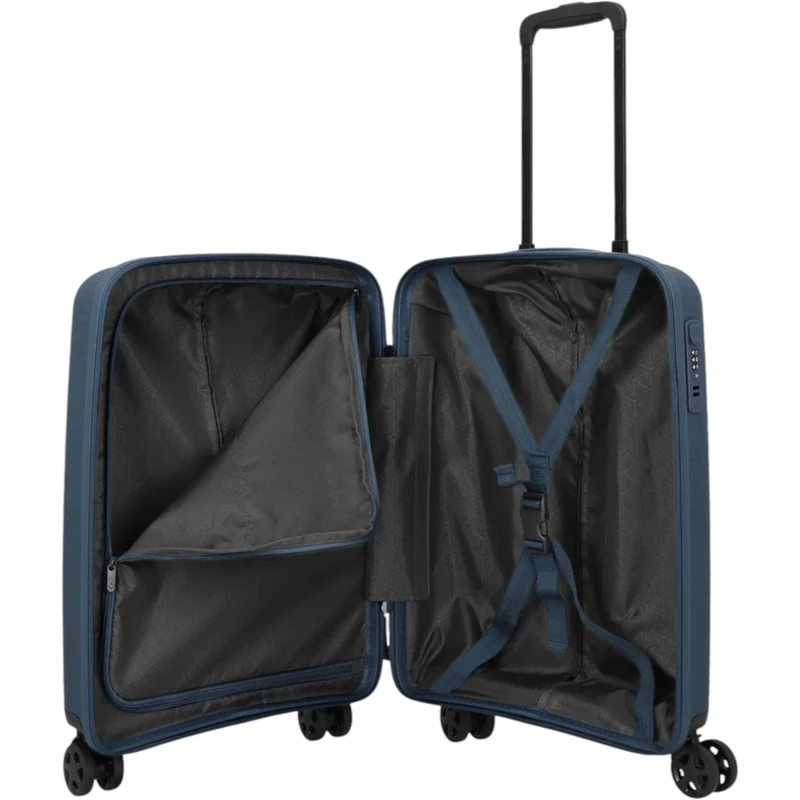 Travelite Air Stripe 4-Rollen-Bordtrolley S 55 cm -Navy