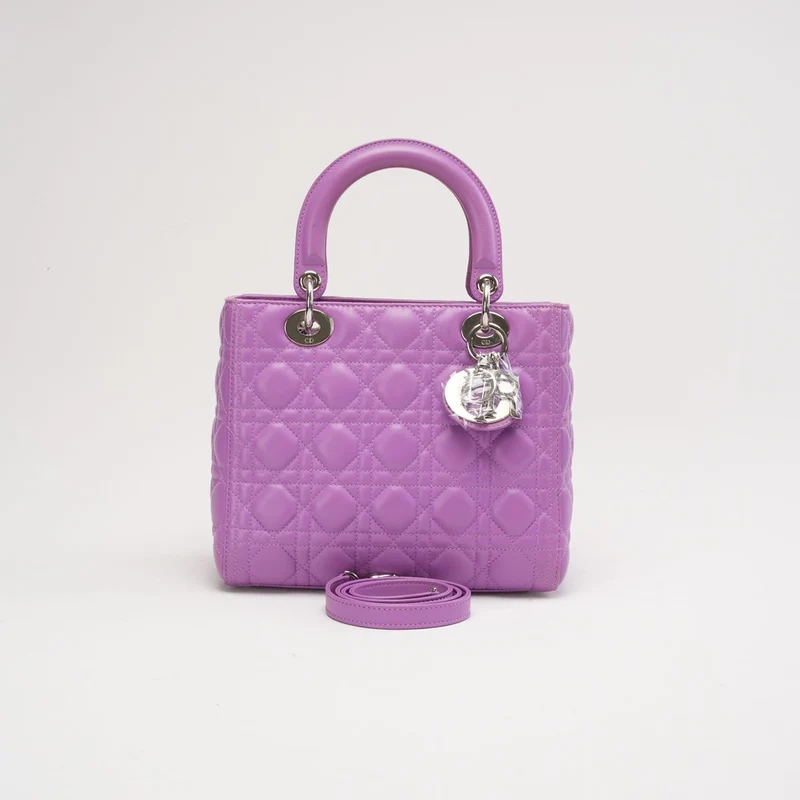 Dior Lady Medium Lamb Purple 2014