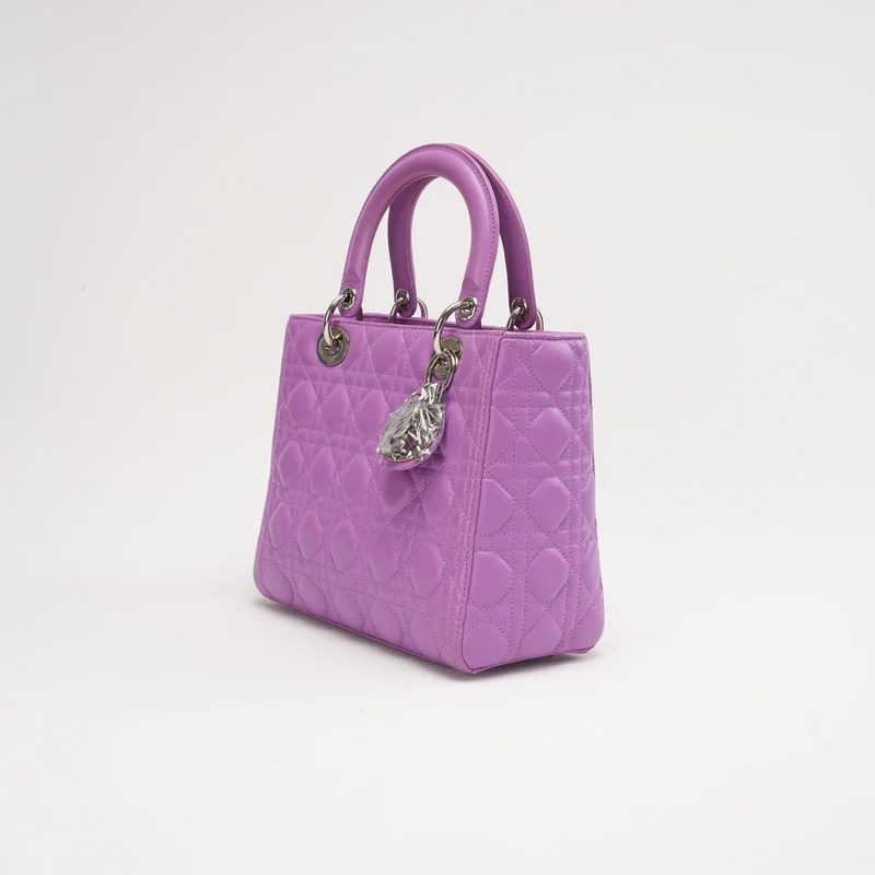 Dior Lady Medium Lamb Purple 2014