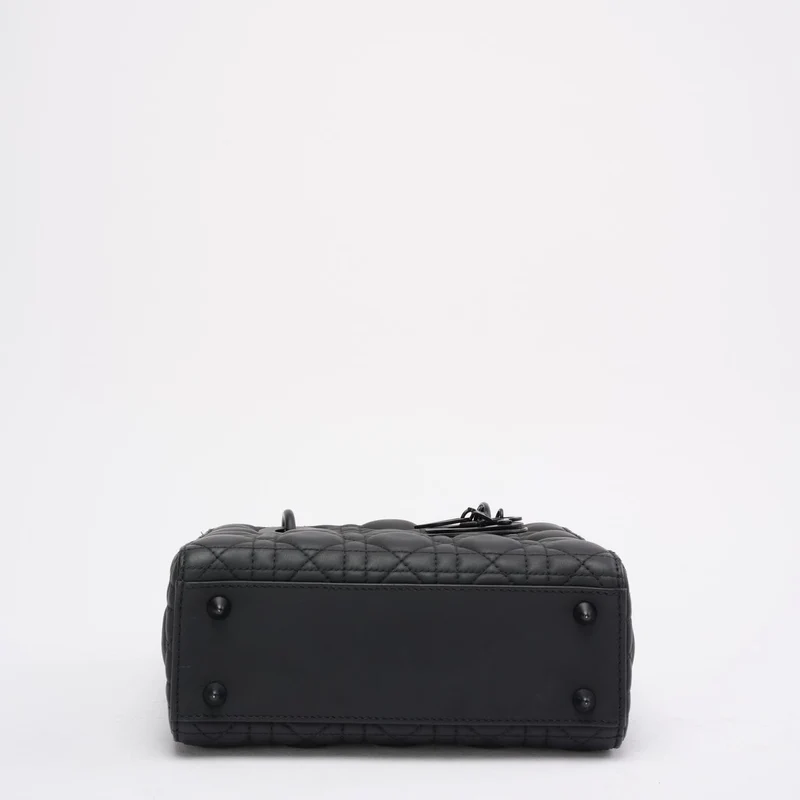 Christian Dior Lady Dior Kleine Matte Schwarze Tonale Tasche 2021