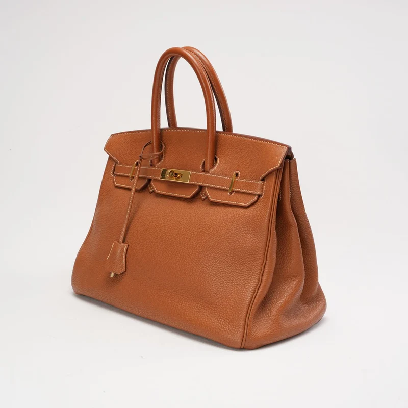 Hermes Birkin 35 Togo Golden Bag 2000