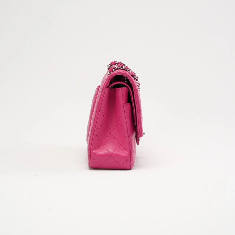 Chanel Pink Timeless Medium Double Flap Bag 2014