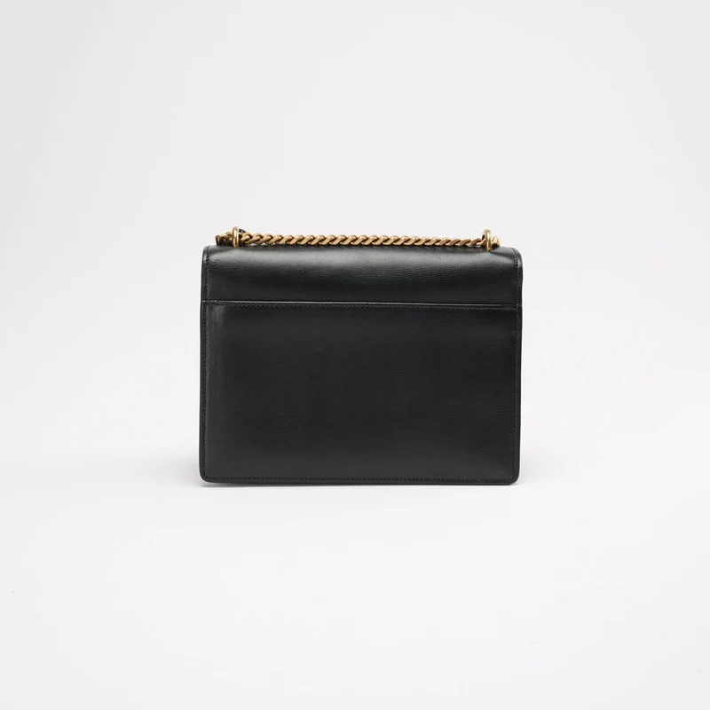 Saint Laurent Schwarzes Kalbsleder Medium Monogram Sunset 2019