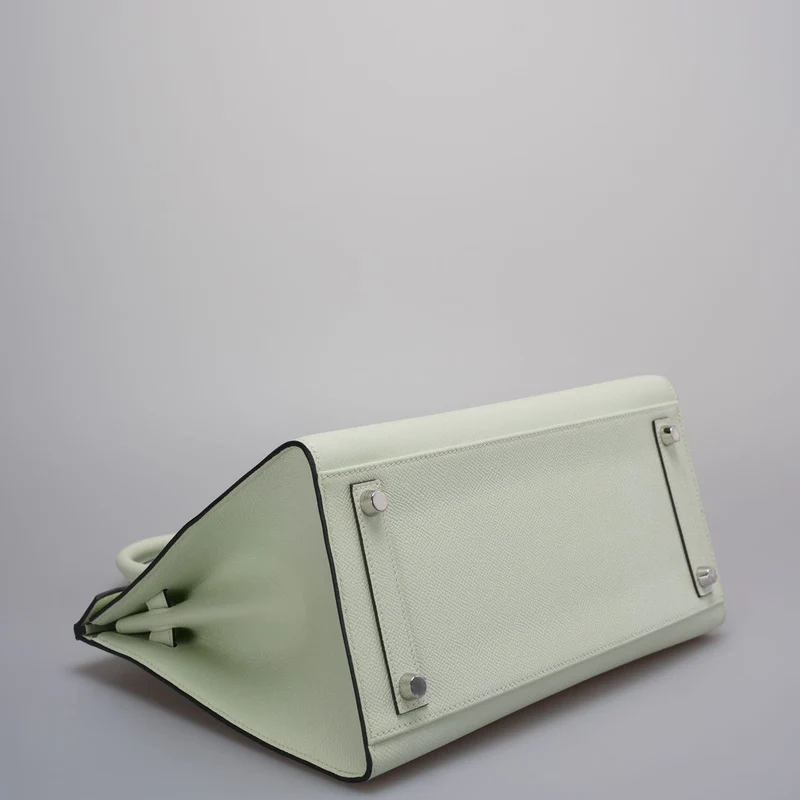 Teil 2: Hermes Birkin Sellier 30 Tasche aus Vert Fizz Epsom-Leder mit Palladium-Beschlägen aus dem Jahr 2023