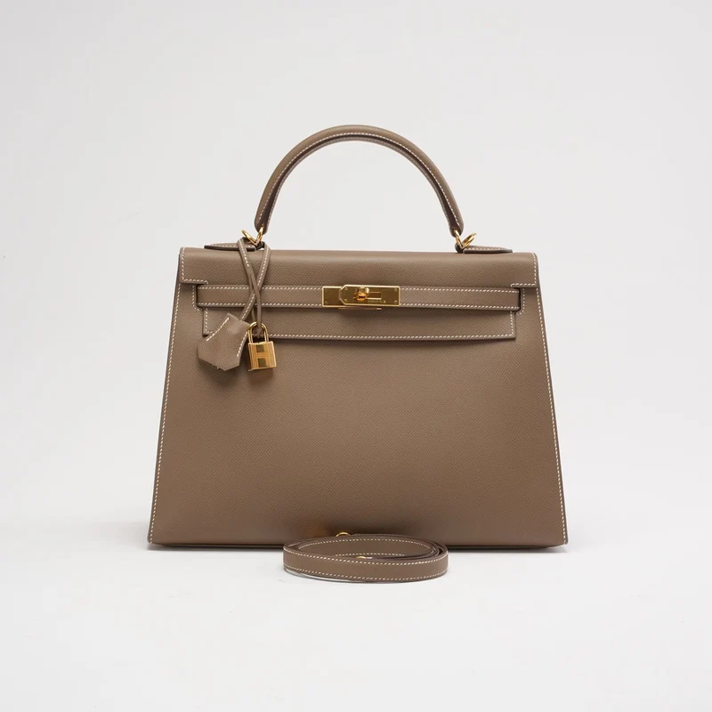 Hermes Kelly 32 Sellier Epsom Etoupe 2018