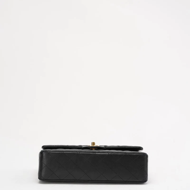 Chanel Schwarze Classic Medium Double Flap Bag aus Lammleder 2014 Teil 1