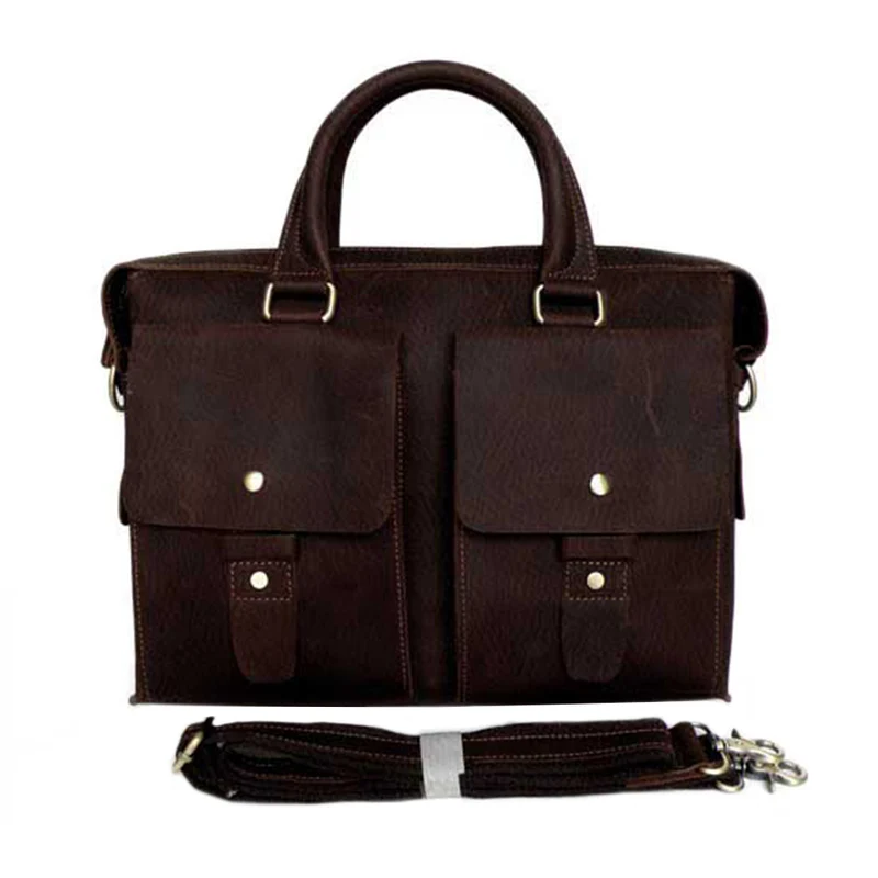 Robuste Umhängetasche Schultertasche 13,3 Zoll Laptop Leder
