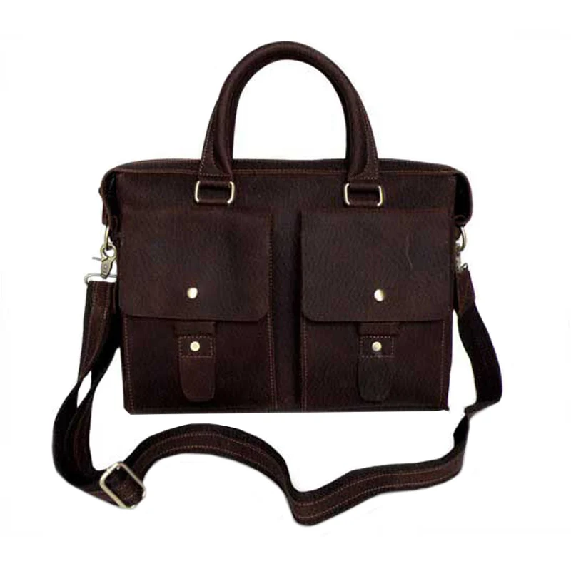 Robuste Umhängetasche Schultertasche 13,3 Zoll Laptop Leder