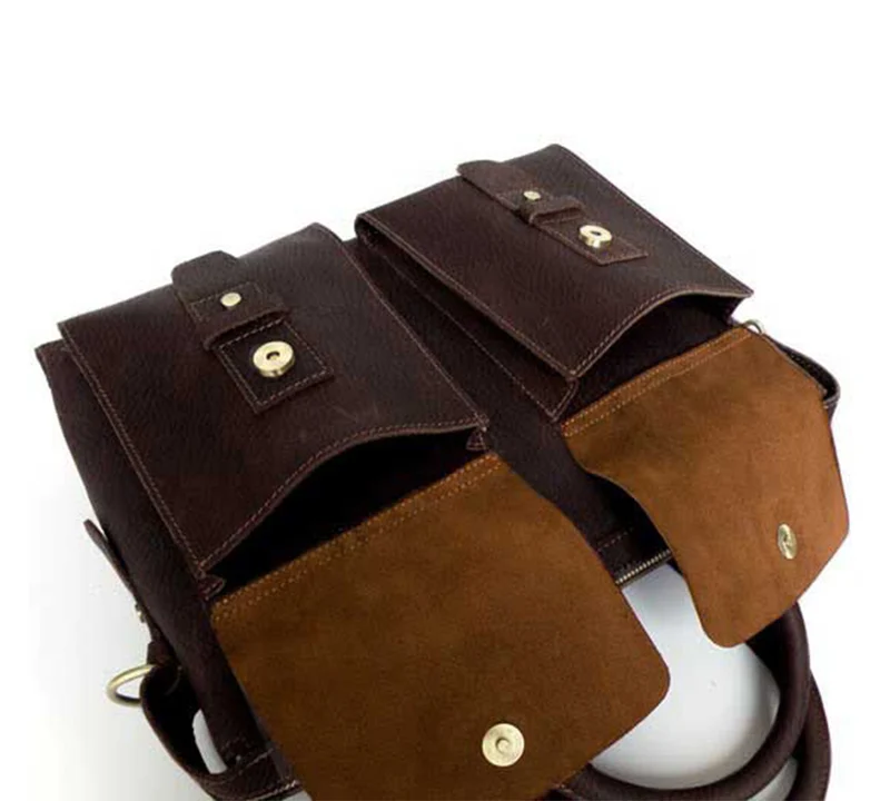 Robuste Umhängetasche Schultertasche 13,3 Zoll Laptop Leder