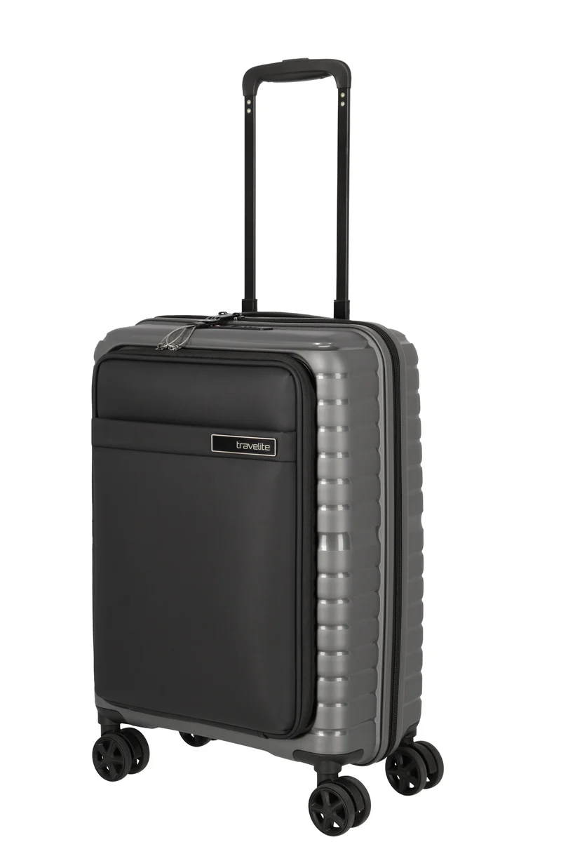 Travelite TRIENT S mit Vortasche - Anthrazit, bei uns EXKLUSIV!