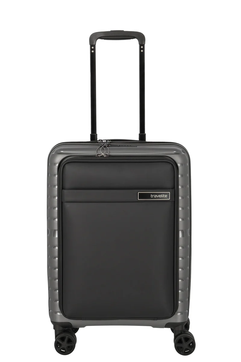 Travelite TRIENT S mit Vortasche - Anthrazit, bei uns EXKLUSIV!