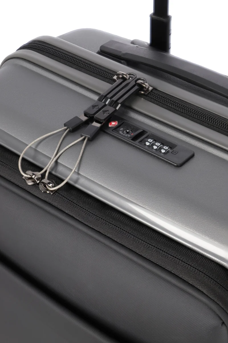 Travelite TRIENT S mit Vortasche - Anthrazit, bei uns EXKLUSIV!