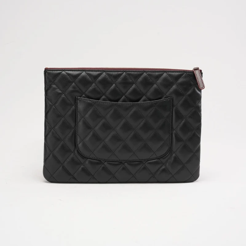 Chanel Classic Clutch, neu, mittelgroß, schwarz, 2018