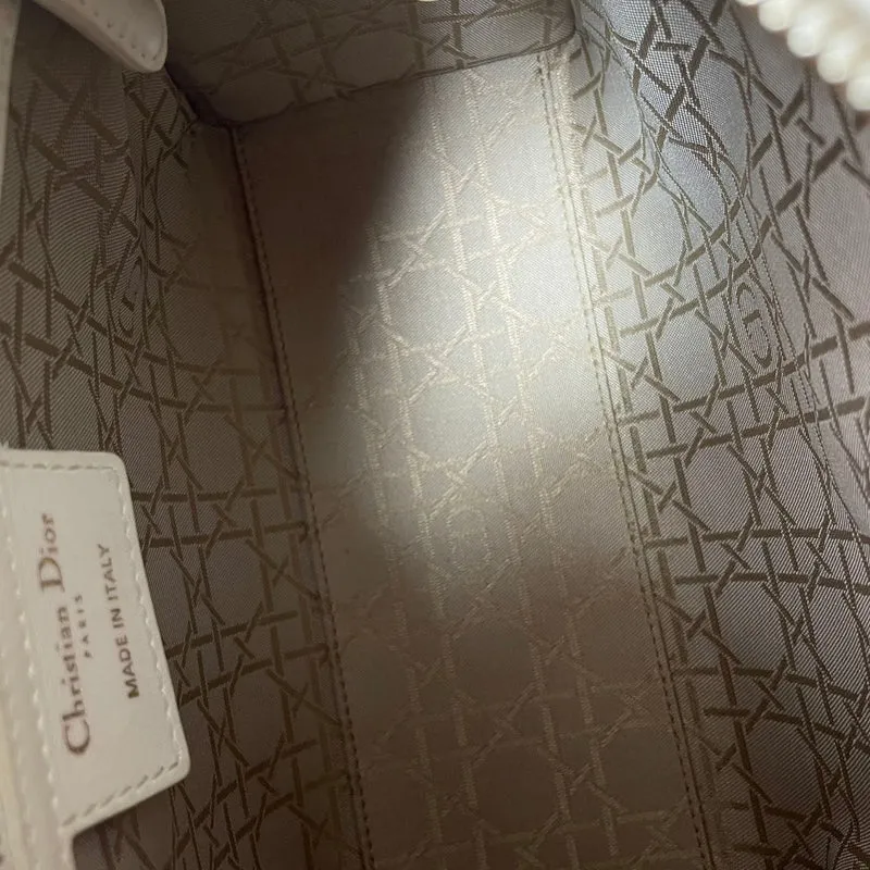 Dior Lady Dior Medium Bag Weißes Lammleder (2019)
