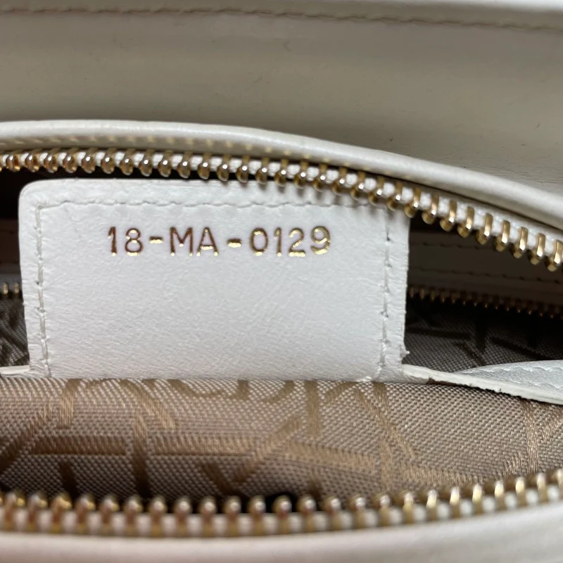 Dior Lady Dior Medium Bag Weißes Lammleder (2019)