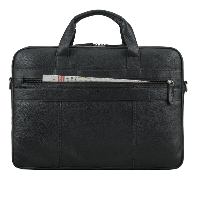 B-WARE "Cyrus" Vintage Laptoptasche 17 Zoll Leder Herren Groß