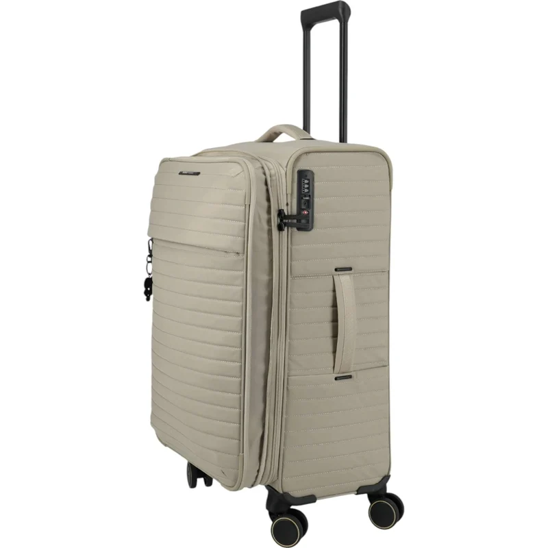 Travelite Barbara Stepp 4-Rollen-Trolley M erweiterbar 68 cm -satin nude