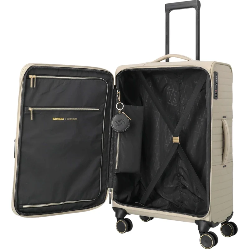 Travelite Barbara Stepp 4-Rollen-Trolley M erweiterbar 68 cm -satin nude