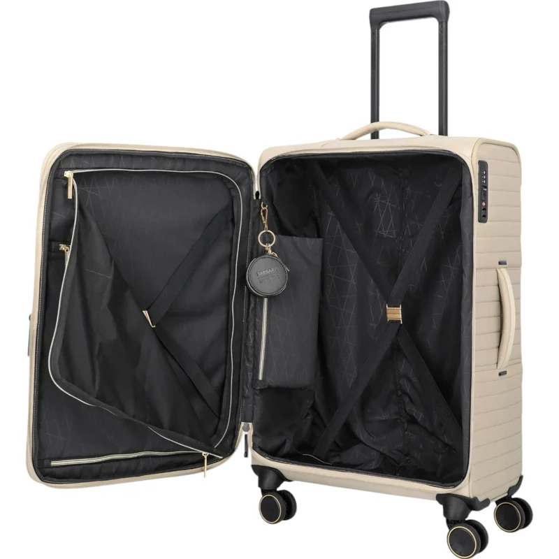 Travelite Barbara Stepp 4-Rollen-Trolley M erweiterbar 68 cm -satin nude