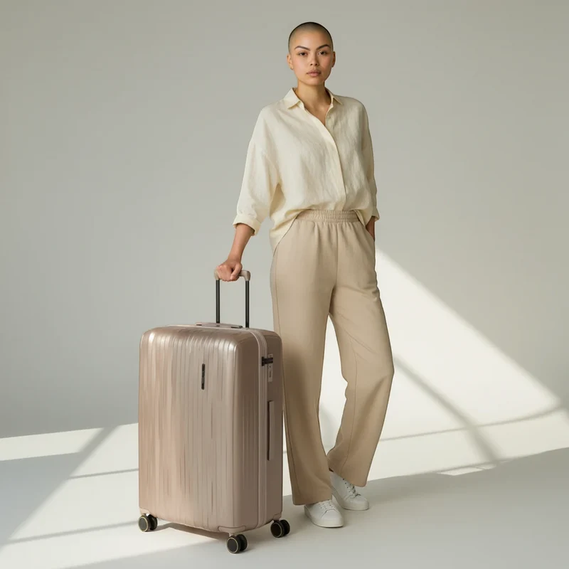 Travelite Barbara Novelty 4-Rollen-Trolley L 75 cm -satin nude