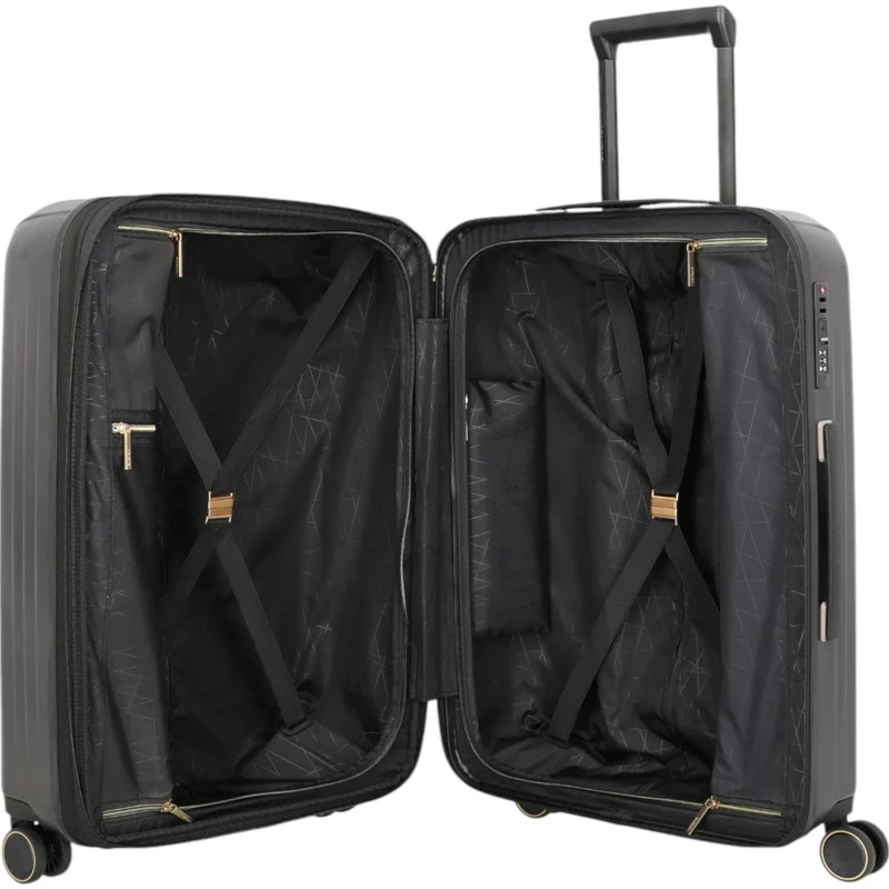 Travelite Barbara Novelty 4-Rollen-Trolley M erweiterbar 65 cm -black