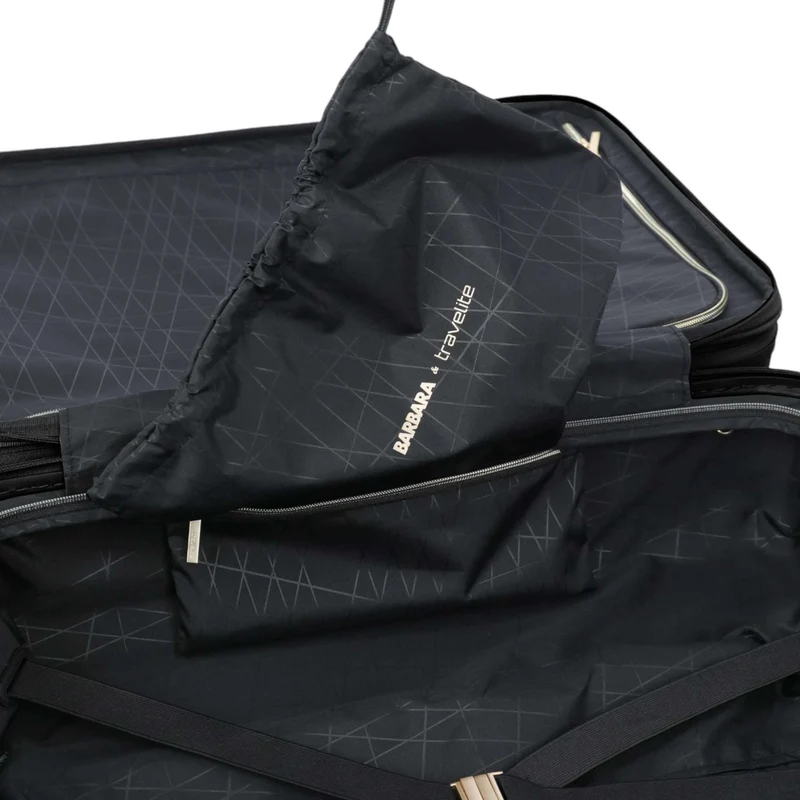 Travelite Barbara Novelty 4-Rollen-Trolley M erweiterbar 65 cm -black