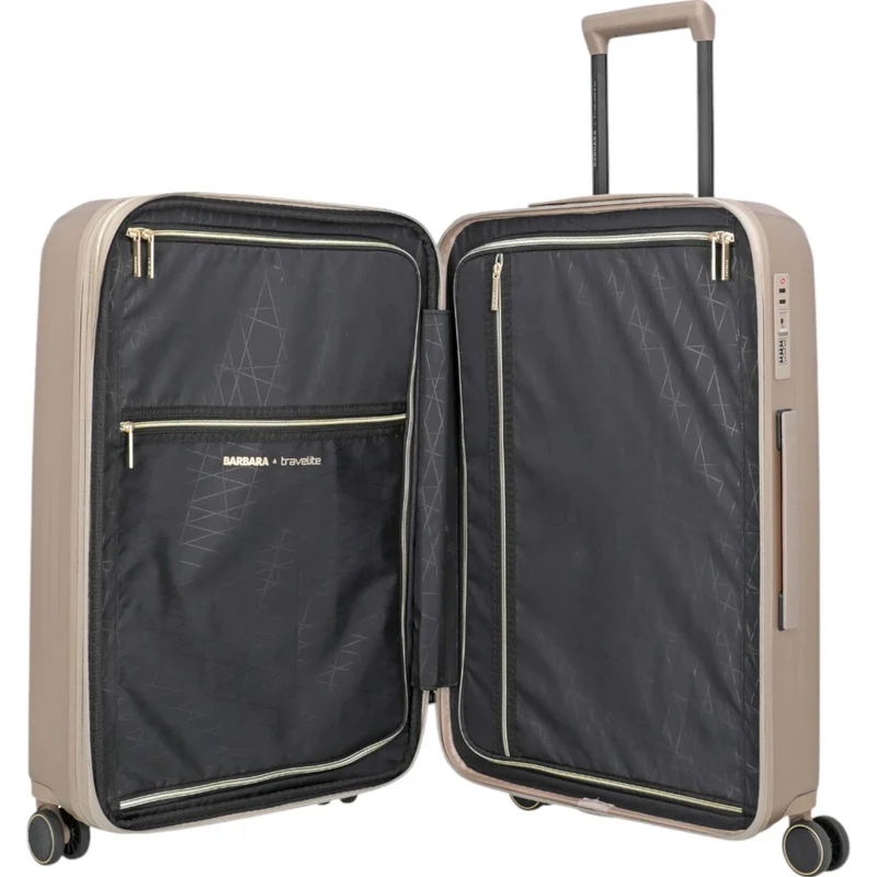 Travelite Barbara Novelty 4-Rollen-Trolley M erweiterbar 65 cm -satin nude