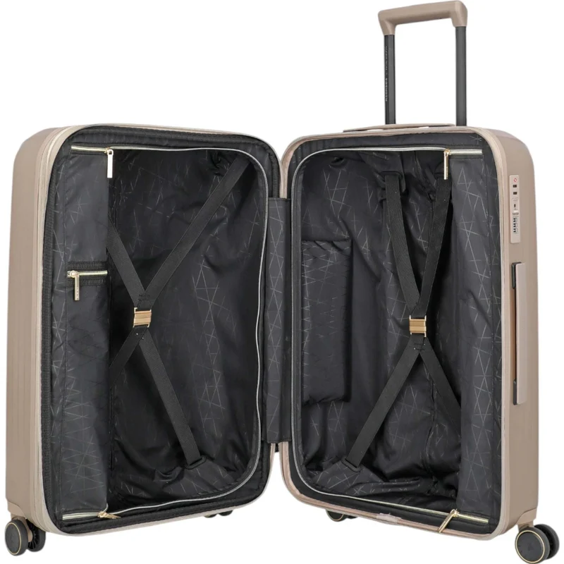 Travelite Barbara Novelty 4-Rollen-Trolley M erweiterbar 65 cm -satin nude