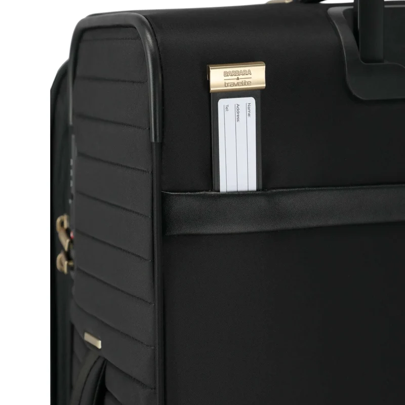 Travelite Barbara Stepp Kabinentrolley S erweiterbar 55 cm -black