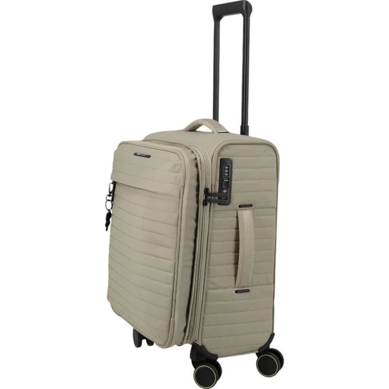 Travelite Barbara Stepp Kabinentrolley S erweiterbar 55 cm -satin nude