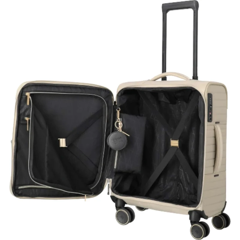 Travelite Barbara Stepp Kabinentrolley S erweiterbar 55 cm -satin nude